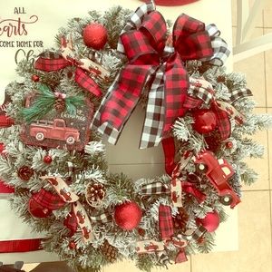 🚨🚨Red Truck Christmas Wreath 🚨🚨